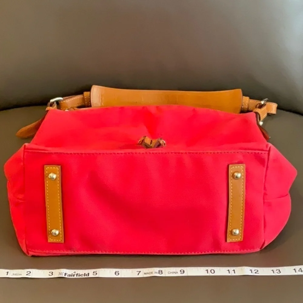 Dooney and Bourke canvas hobo red